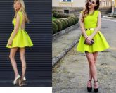 Vestido retrô amarelo